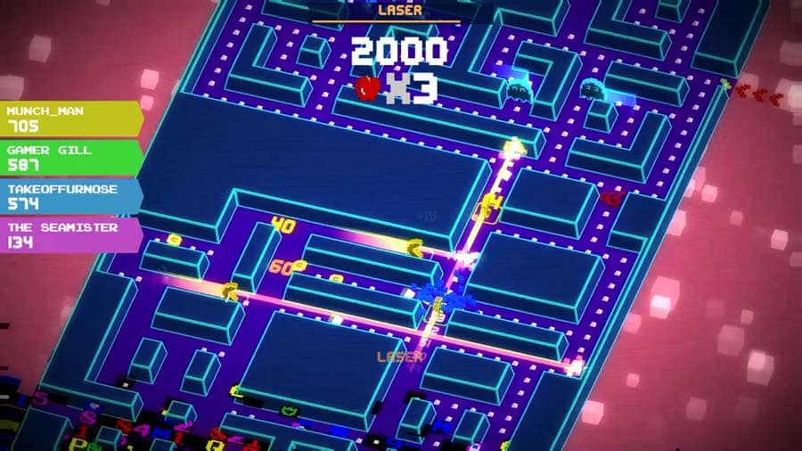 A wallpaper of Pac-Man 256, one of the best Endless Runner games for Steam.