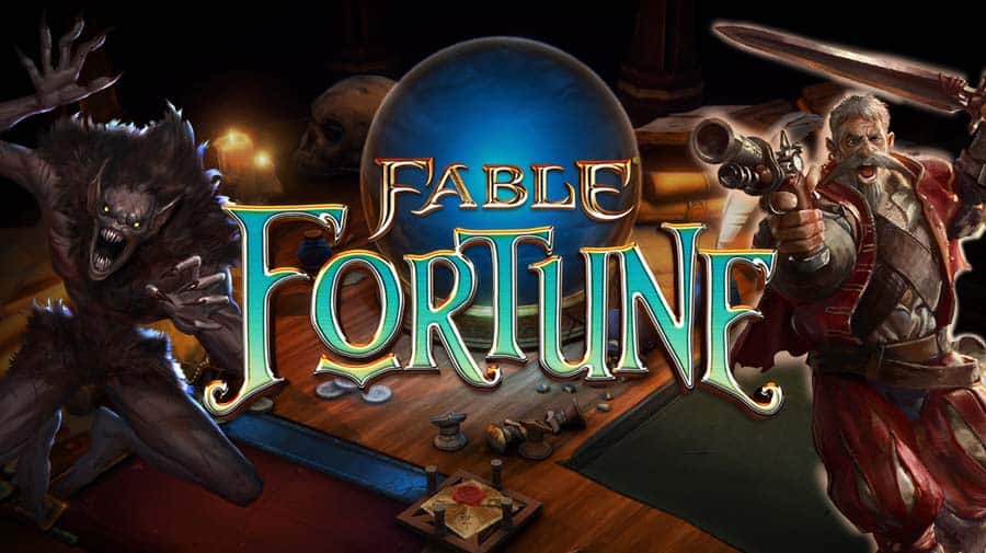 A wallpaper of Fable Fortune, one of the best Multiplayer Card games for Xbox.