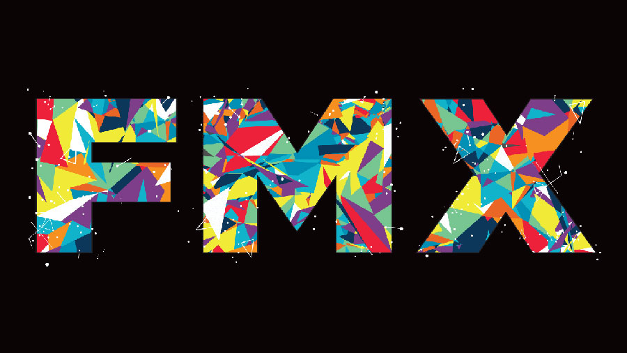 FMX 2025 graphic art poster.