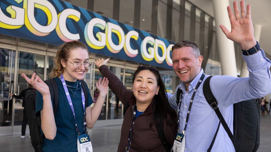 three exited persons attending to the Eventof GDC 2025