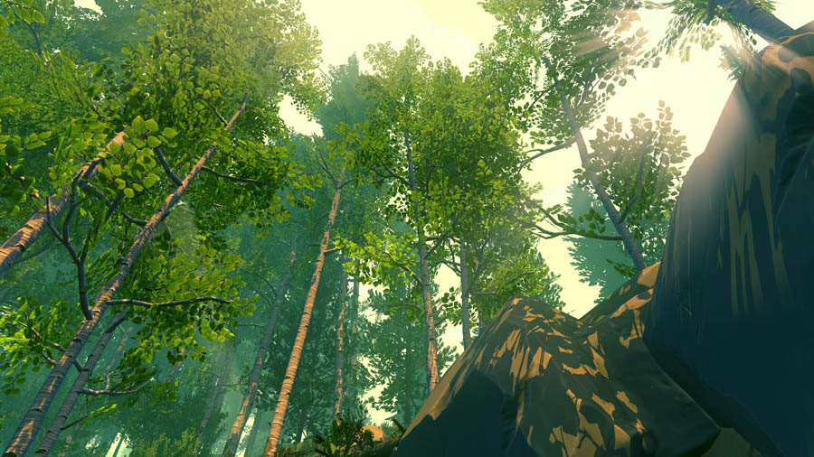 A picture of the game Firewatch.