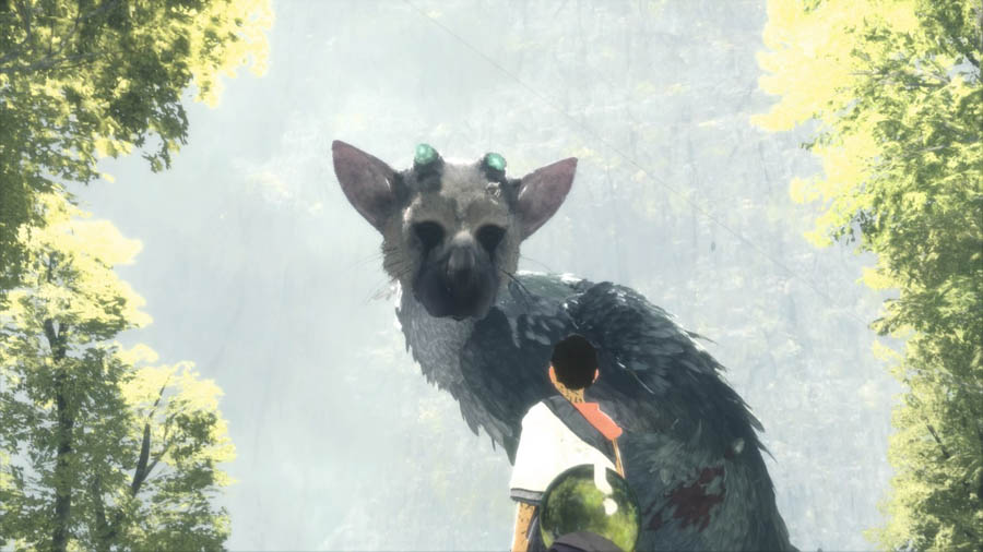 A picture of the game The Last Guardian.