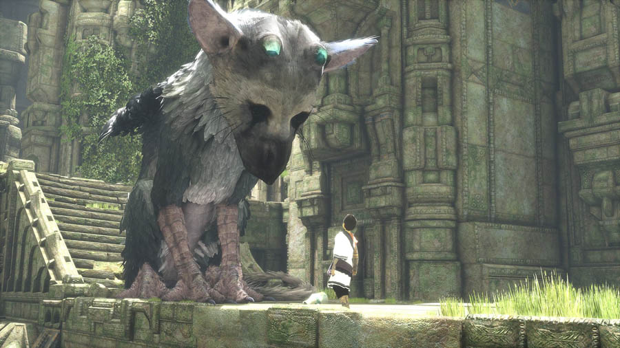 A picture of the game The Last Guardian.