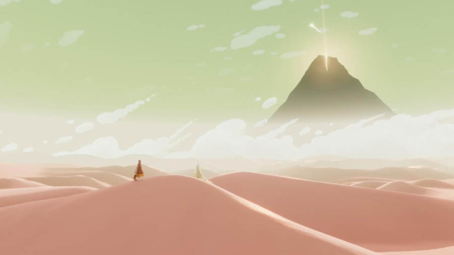 A picture of the game Journey