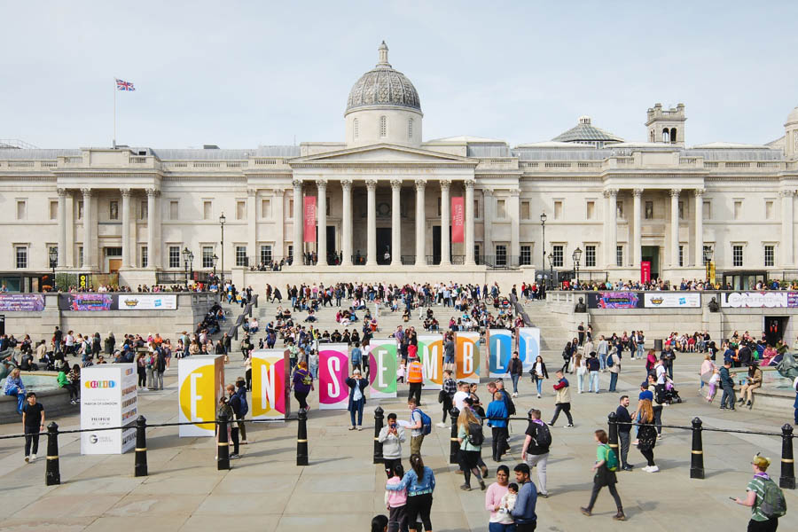 a picture of outdoor ground with group of people in festival of London Games Festival 2025.