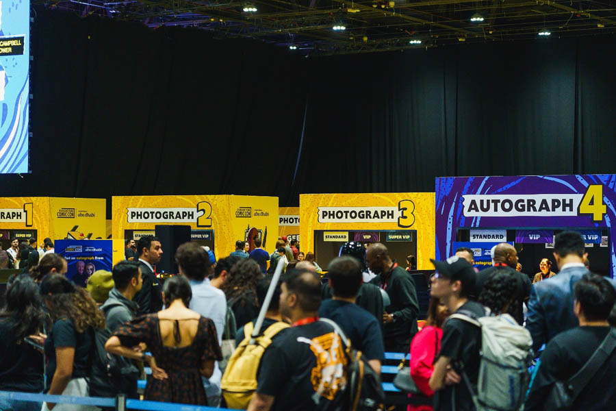 a hall full of people in festival of Middle East Film & Comic Con 2025.