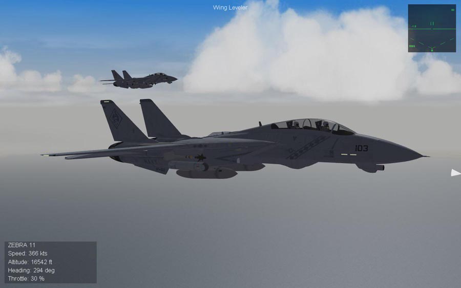 The Official Picture of Strike Fighters 2, which shows two fighter jets in the sky