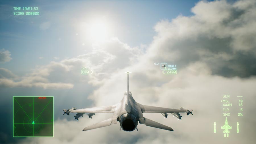 The Official Picture of Ace Combat 7: Skies Unknown Showing a Fast Jet in the Sky.