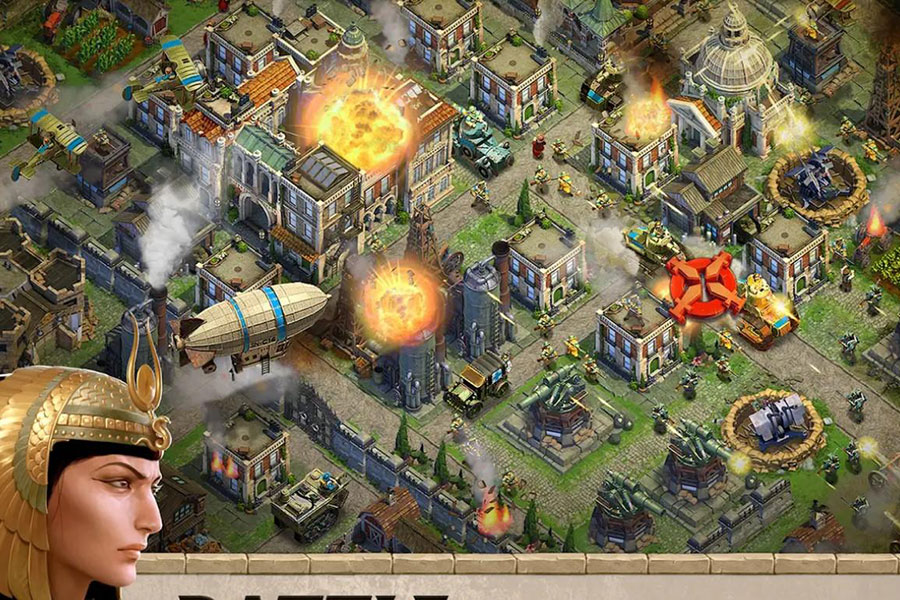 A picture of DomiNations, one of the best civilization games for Chromebooks.