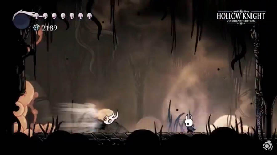 screen play picture of the game Hollow Knight.