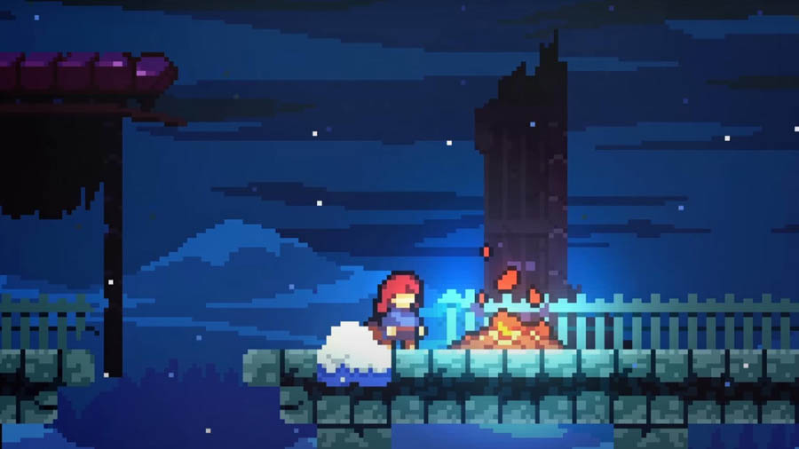 screen play picture of the game Celeste.