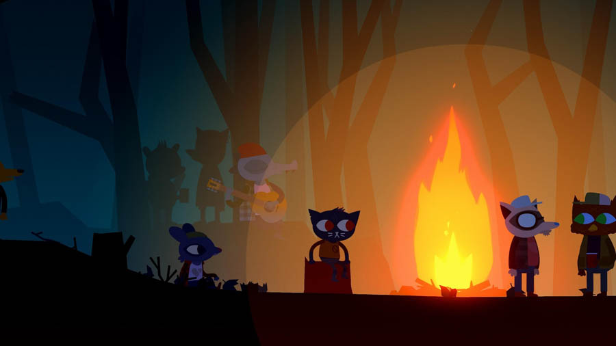 screen play picture of the game Night in the Woods.