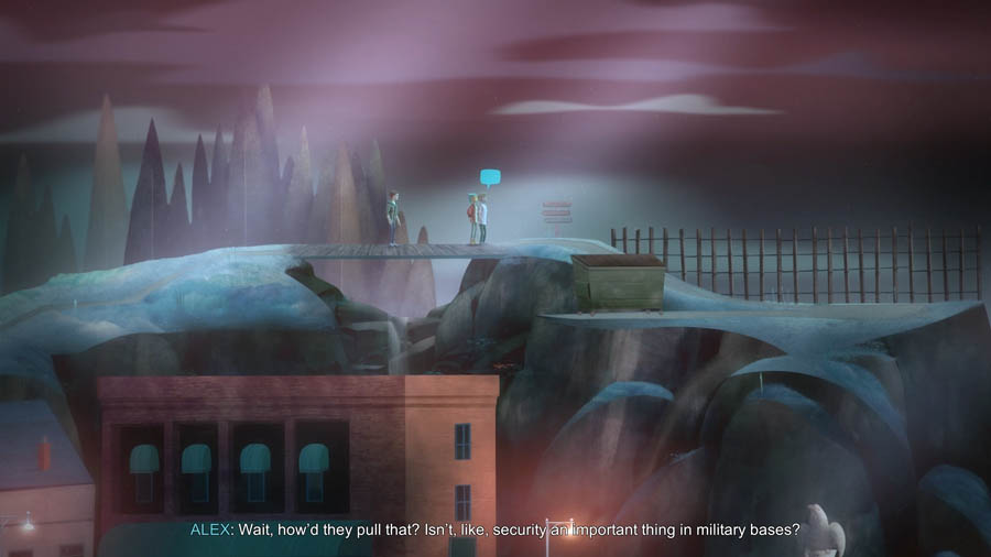 screen play picture of the game Oxenfree .