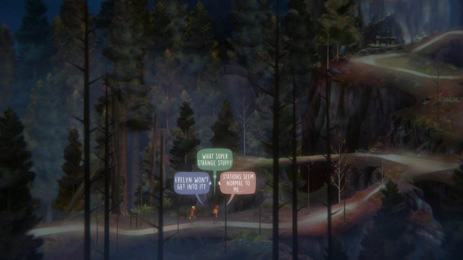 screen play picture of the game Oxenfree .