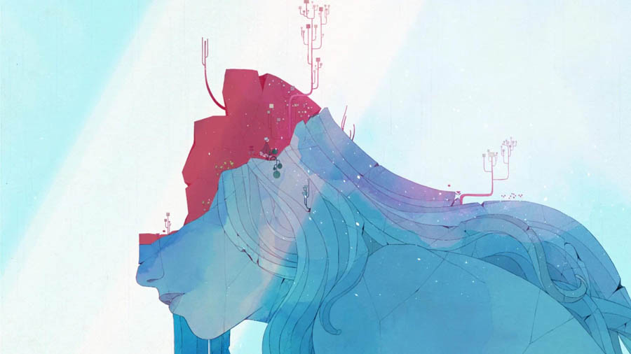 screen play picture of the game Gris .