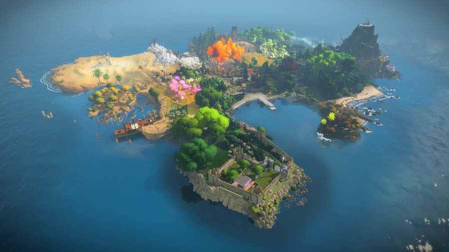 screen play picture of the game The Witness.