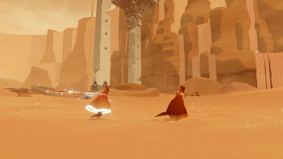 screen play picture of the game Journey (2015)