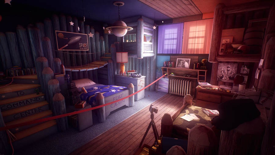 screen play picture of the game What Remains of Edith Finch.