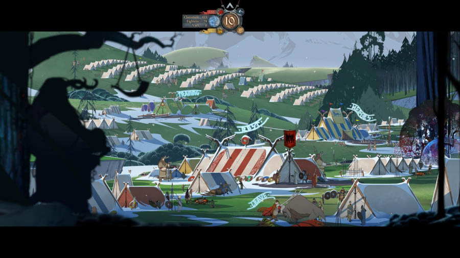 a wallpaper of the game The Banner Saga.