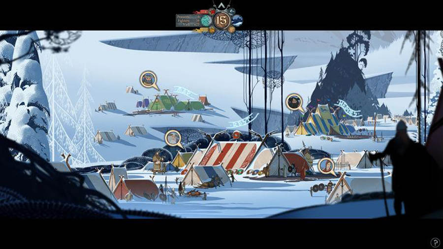 a wallpaper of the game The Banner Saga.