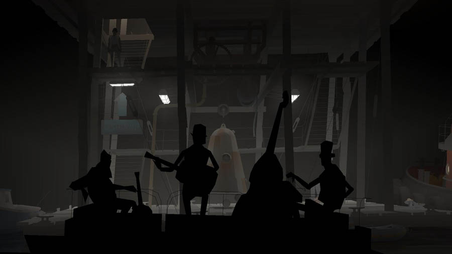 a wallpaper of the game Kentucky Route Zero.