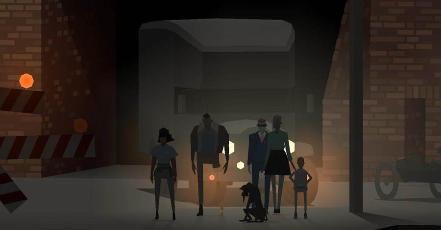 a wallpaper of the game Kentucky Route Zero.