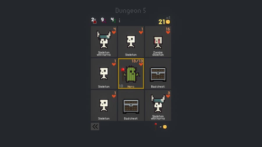 A picture of the Game Dungeon Cards