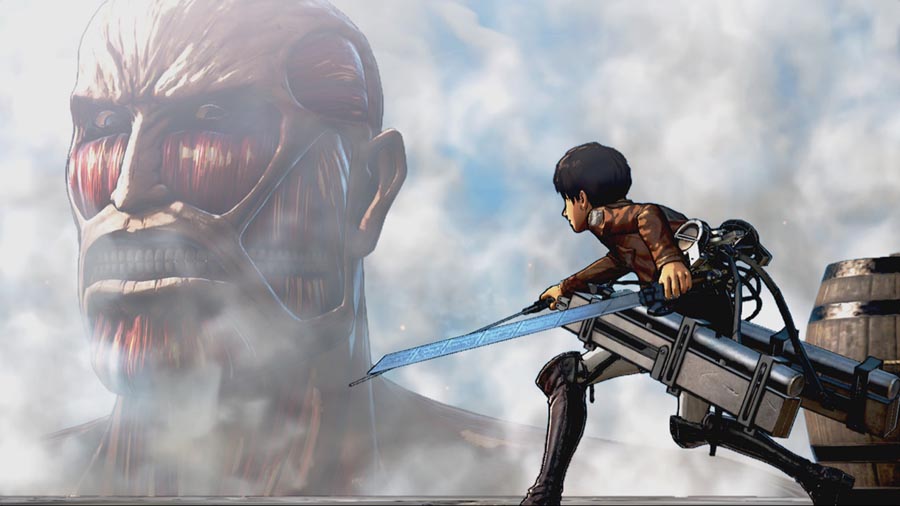 a wallpaper of the game Attack on Titan: Wings of Freedom