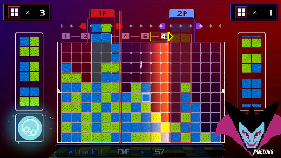 Gameplay picture of Lumines Remastered