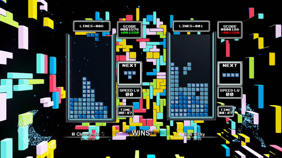 Gameplay picture of Tetris Effect: Connected