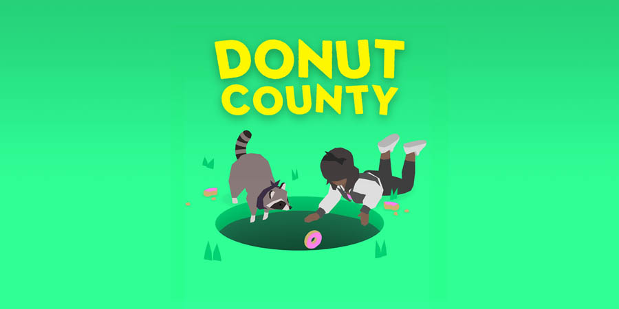 a wallpaper of the game Donut County