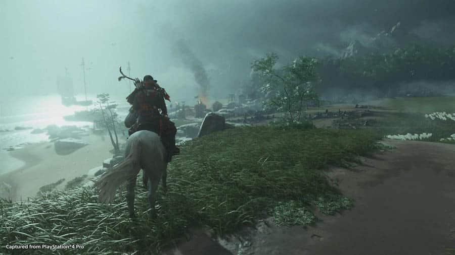 wallpaper of the game Ghost of Tsushima