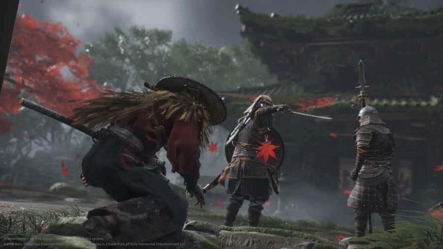 wallpaper of the game Ghost of Tsushima