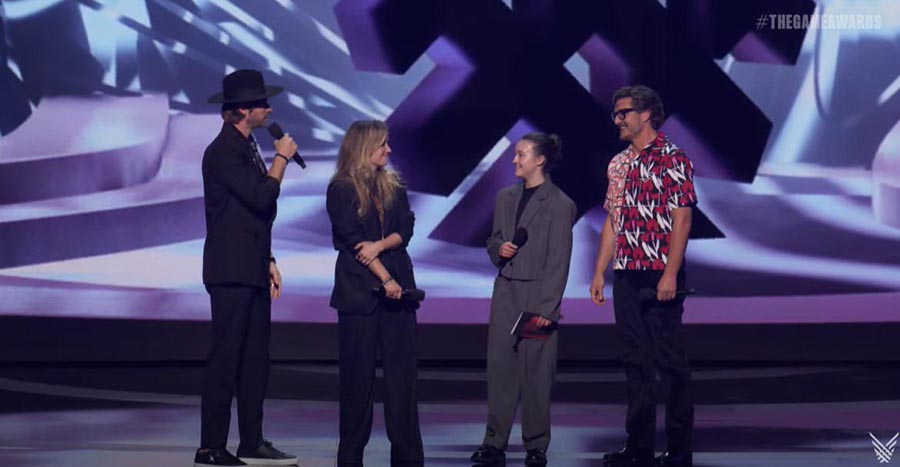 four sponsors on stage in The Game Awards 2024.