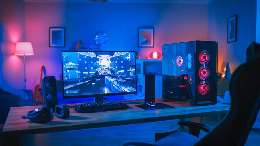 Image of a gaming setup.