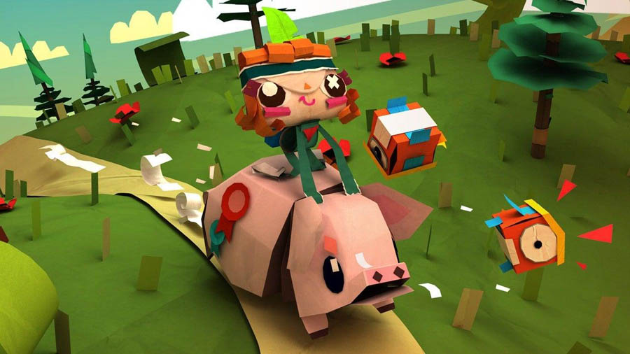 A picture of Tearaway Unfolded, one of the best PS4 Exclusive Indie games.