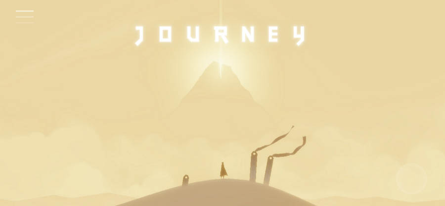 An official picture of Journey, one of the best PS4 Exclusive Indie games.