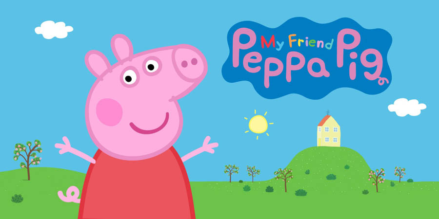 A wallpaper of My Friend Peppa Pig.