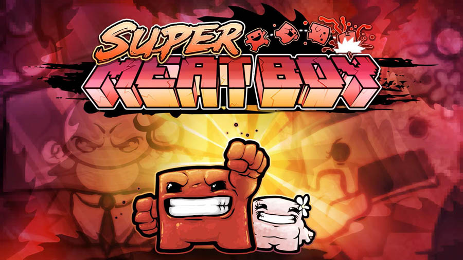 The official picture of Super Meat Boy.