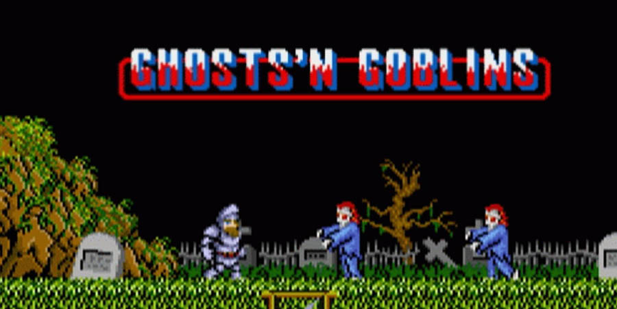 The official wallpaper of Ghosts ‘n Goblins.