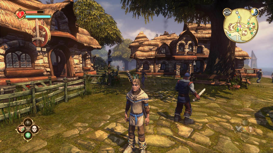 screenshot from the first Fable on the original Xbox.