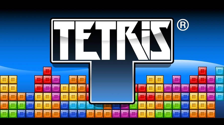 main logo of the beloved Tetris game series.